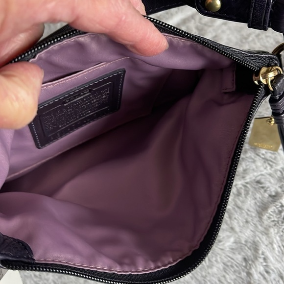 COACH Eggplant Crossbody Two straps hand Body
Leather Gold hardware - Picture 4 of 9